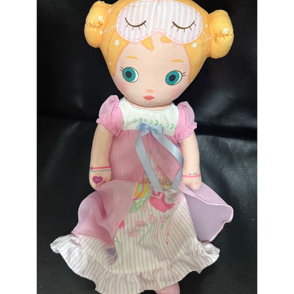Mooshka Zapf Creation Rag Doll Sleepy Eyes Nightgown Plush Toy Collectible - Picture 1 of 5